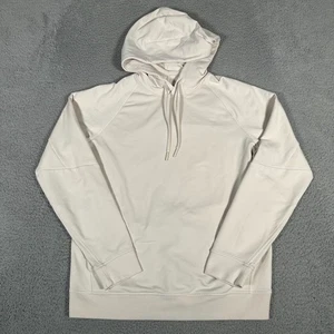 Lululemon Hoodie Mens Medium Cream Ivory City Sweat Sweatshirt Active Pullover - Picture 1 of 8