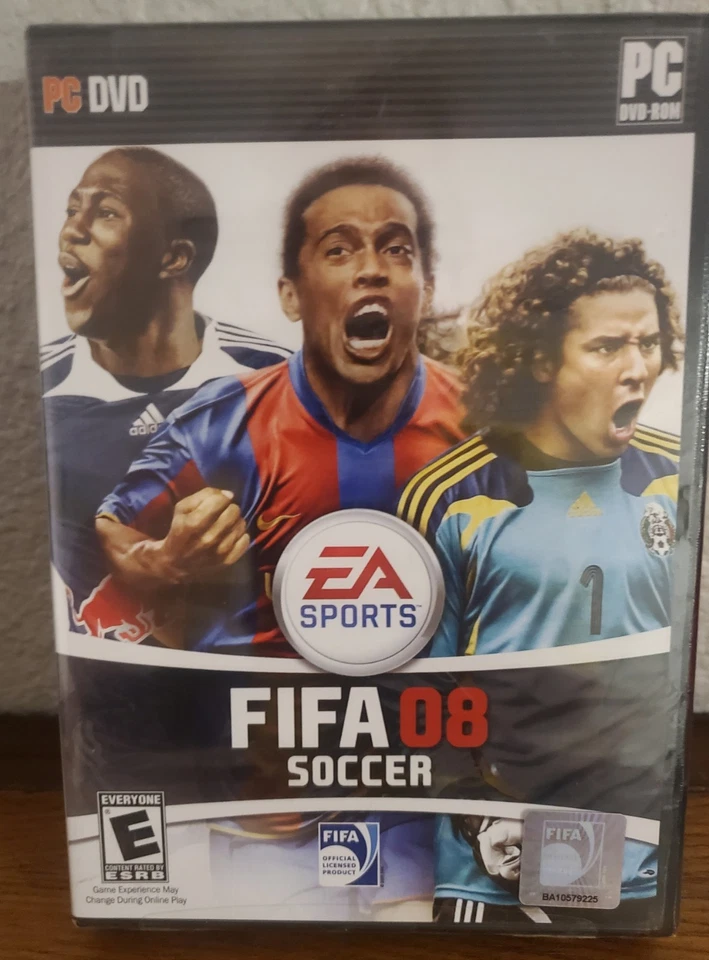 FIFA 08 SOCCER PC DVD-ROM (2007) EA Sports New Factory Sealed ESRB E Everyone - Image 1 of 4