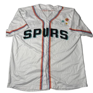 San Antonio Spurs Shirt Mens XL White NBA Basketball Fiesta Jersey Promo Dept - Picture 1 of 7