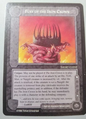 Middle Earth Promo Card - Fury of the Iron Crown. MECCG - Image 1 of 2