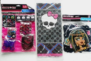 2011 Monster High Mattel Halloween Birthday Party Favors Banner Tablecloth Lot - Picture 1 of 17