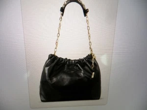NWT Latest BA & SH black leather Nappa June tote bag, made ITALY, retail $499! - Picture 1 of 11