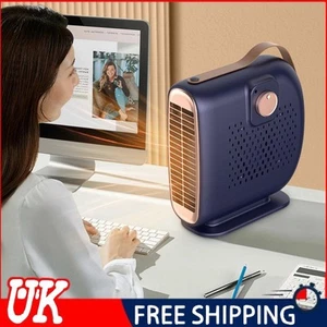Portable Space Heater PTC Heating Desktop Heating Fan Anti Scald for Home Office - Picture 1 of 18
