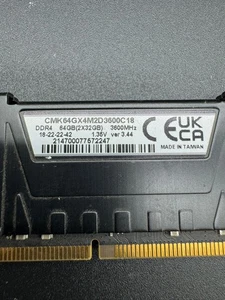 RAM Vengeance LPX CMK 64GX4M2D 3600C18 - Picture 1 of 3