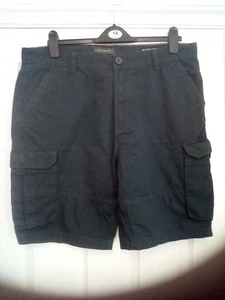 Primark blue cotton cargo Shorts 36W - Picture 1 of 2