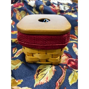 Longaberger Clip keeper basket paprika red liner for paper clips clipkeeper - Picture 1 of 3
