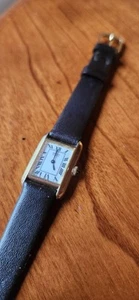 Orologio donna vintage Seiko Tank oro laminato 10k 1400-8069 numeri romani delicato - Foto 1 di 11