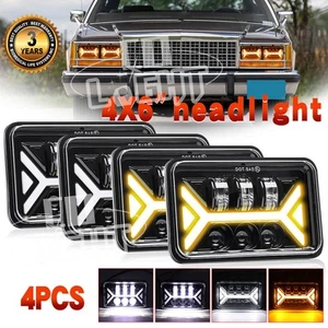 4 PIEZAS 4x6" Faro LED Alto-Lo haz sellado para Ford LTD Crown Victoria 1987-1991 - Imagen 1 de 12
