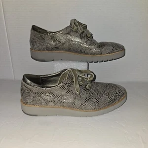 Johnston Murphy Flex Women 9 M Shoes silver Lace Up Sneakers - Picture 1 of 8