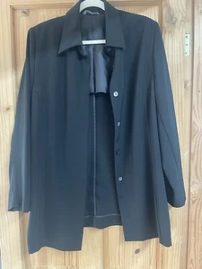 Marks & Spencer Size 16 Shacket Smart Blouse Padded Shoulders Part Lined - Imagen 1 de 15