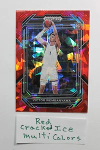 Victor Wembanyama RC 2023 Panini 💥Prizm RED CRACKED ICE Parallel Draft Picks #2 - Bild 1 von 4
