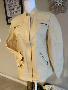 Giacca donna Chico's giallo burro con zip davanti (texturizzata) - Taglia 1 - Foto 1 di 7