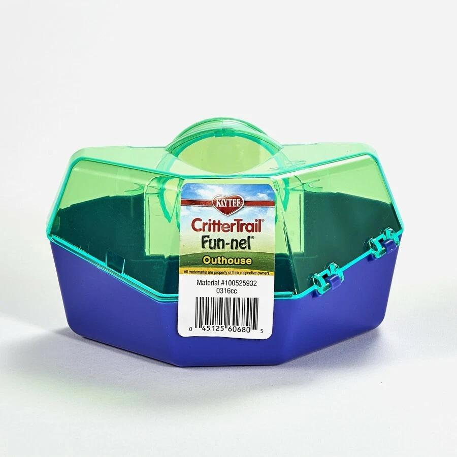 Kaytee CritterTrail Fun-nel Small Animal Outhouse, Asst Color* - Image 1 of 4