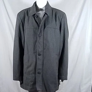 Men's Dockers Big & Tall Wool Blend Coat -Grey - XXL - NWOT - Free Shipping - Picture 1 of 6