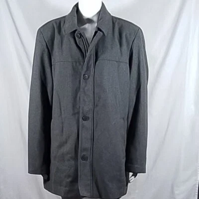 Men's Dockers Big & Tall Wool Blend Coat -Grey - XXL - NWOT - Free Shipping - Image 1 of 4