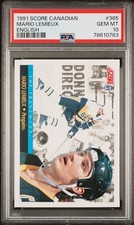 1991-92 Score Canadian English #365 Mario Lemieux FP - PSA 10 GEM MINT
