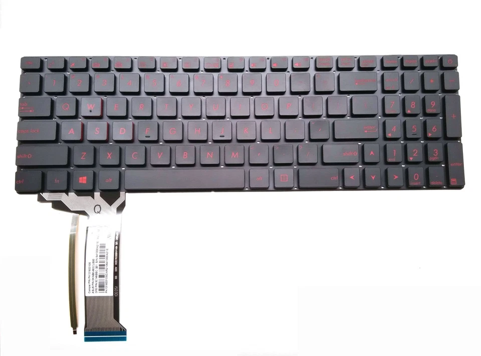 New Asus ROG GL552VW GL552VW-DH71 GL552VW-DH74 Keyboard US Backlit - Image 1 of 3