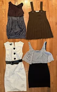 Vintage Y2K Dress Lot of 4 - Size Small - 2004-2010 - Black/White/Brown - Picture 1 of 9