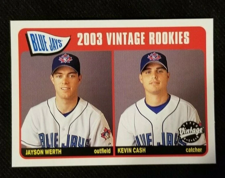 KEVIN CASH Jayson Werth 2003 Upper Deck UD Vintage Rookie Card RC SP #232 Mint - Image 1 of 1