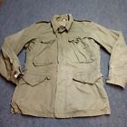US Army M43 Field Jacket Coat Green Large WW2 WWII 34R Military 1943