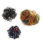 300Pcs Colorful Tattoo Grommets Nipples O Ring and Rubber Bands Set