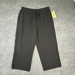 Classic Elements Pants Womens Size 14-16 L Black Knit Pull-On Drawstring Elastic - Picture 1 of 6