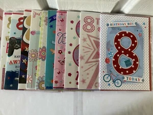 Boys/Girls 8th Age 8 Eight Eighth Birthday Card - Picture 1 of 15