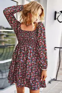 Long sleeve floral dress - Picture 1 of 4