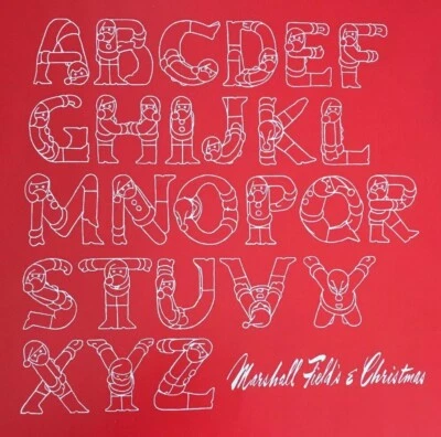 Vintage Marshall Field’s Christmas Wrapping Paper Santa’s ABC’s 4- Sheets - Image 1 of 4