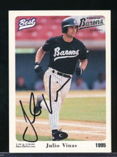 1996 Best #29 Julio Vinas Birmingham Barons signed auto autograph very rare