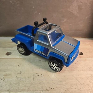 BONITA CAMIONETA PICKUP TONKA 1979 Big Duke cuello áspero Bronco acero prensado azul plata - Imagen 1 de 6