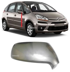 RIGHT SIDE MIRROR CAP COVER CHROME FITS FOR CITROEN C4 PICASSO 2006-2013 - Picture 1 of 7