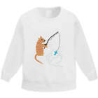 "Cat fishing" Bluza dziecięca / Sweter / Sweter (KW040635)