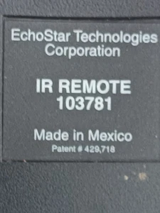 EchoStar 103781 IR Satellite Receiver Remote Control Case Front  - Picture 1 of 3