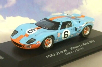 IXO 1/43 GULF FORD GT40 #6 WINNER 1ST LE MANS 1969 JACKY ICKX/J.OLIVER LM1969 - Image 1 of 3