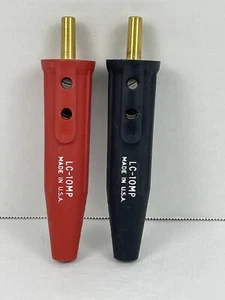 Lenco LC-10MP (Rosso e Nero) Spina per Cavo Conico per Saldatore Miller, 05080 & 05081 - Foto 1 di 3