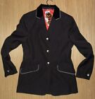 Women's tournament jacket ELT black velvet collar 84 42 classy NEW%%% EXCELLENT