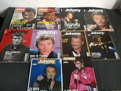 JOHNNY HALLYDAY Actualité LOT DE 10 REVUES MAGAZINES Livraison Offerte !!!!!!! - Photo 1/4