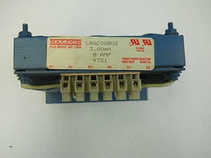 REACTOR DE TRES FASES BALDOR LRAC00802 3,00mH 8 AMP - Imagen 1 de 3
