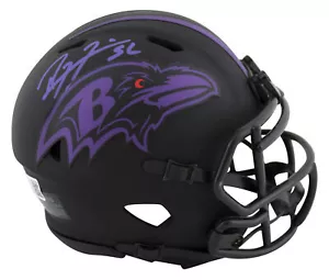 Ravens Ray Lewis Authentic Signed Eclipse Speed Mini Helmet BAS Witnessed - Picture 1 of 2