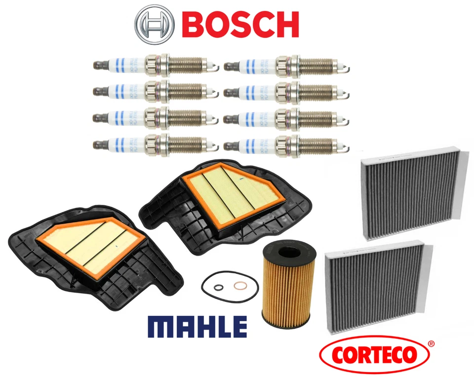 Kit de filtro de aire de bujía filtro de aceite de cabina de CA 13 piezas OEM para BMW 550i 650i Foto 1 de 1