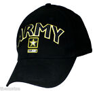 ARMY STAR LOGO BLACK GOLD  MILITARY HAT CAP  