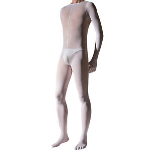 Men Jumpsuit Full Body Body Stockings Workout Pantyhose Sleepwear Underwear