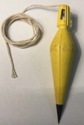 HERRAMIENTAS STANLEY 8,5-oz. PLUMB BOB, EE. UU. Amarillo Contratista Grado EE. UU. Foto 1 de 2