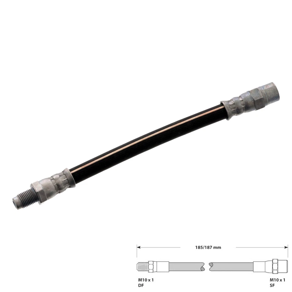 TUBO DE FRENO MANGUERA FLEXIBLE FRENO TRASERO SE ADAPTA A: VOLKSWAGEN GOLF MK2 1984-1992 BFH2107C Foto 1 de 1