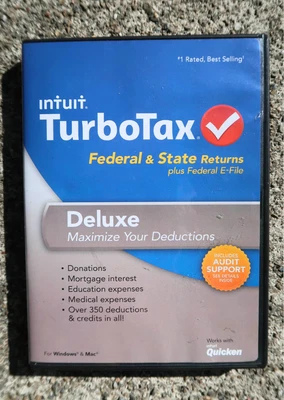Intuit TurboTax 2013 Deluxe CD Only - Replacement Disc – Windows & Mac - Image 1 of 4