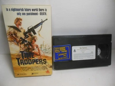 VTG CULT MOVIE SCI- FI TIME TROOPERS VHS TAPE PRISM ENTERTAINMENT 1989 Ex Rental - Image 1 of 4