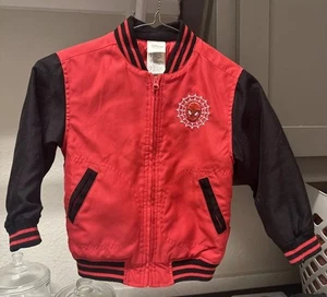 Disney Store Marvel Spiderman Varsity Jacket boys size XS(4) Very Clean - Picture 1 of 10