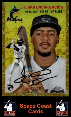 2023 Topps Chrome Platinum #30 Jerar Encarnación Platinum Toile Cream/Gold #/50 - Image 1 of 2