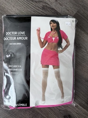 Disfraz Dreamgirl Doctor Love Enfermera Rosa Grande 12-14 NUEVO Foto 1 de 2